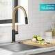 preview thumbnail 100 of 167, Kraus 2-Function 1-Handle 1-Hole Pulldown Sprayer Brass Kitchen Faucet