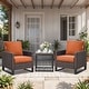 preview thumbnail 91 of 121, Gymojoy 24"x22"x6" Patio Thick Cushions & Pillows Set - Deep Seat Indoor/Outdoor Water & Fade Resistant