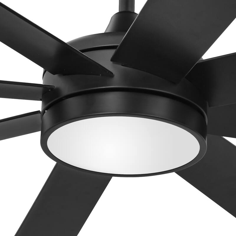 60 Inch Ceiling Fan with Light and Remote 8 Blades