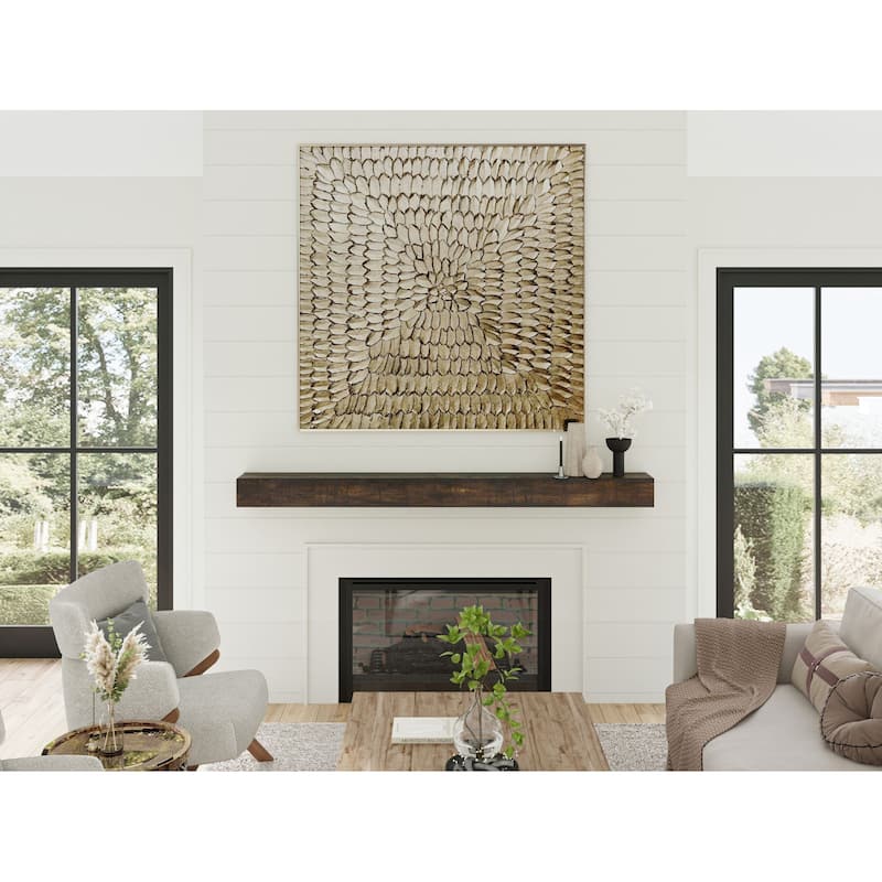 Rustic Fireplace Mantel Shelf