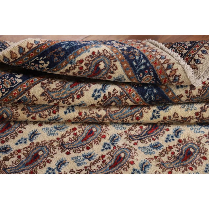 Paisley Mood Persian Vintage Area Rug Hand-Knotted Wool Carpet - 6'9"x 10'7"