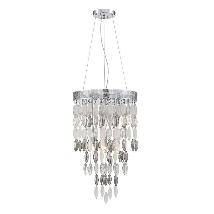 Hudson 6 Light Chrome Chandelier - 18'' W x 29'' H - 18'' W x 29'' H