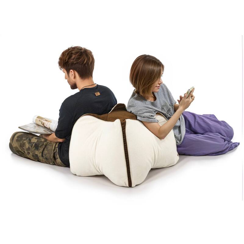WOWMAX Carambola Shaped Reading Pillow, Back Support Pillow , Self-Standing Pillow For Backrest, Reading Pillow For Bay Window