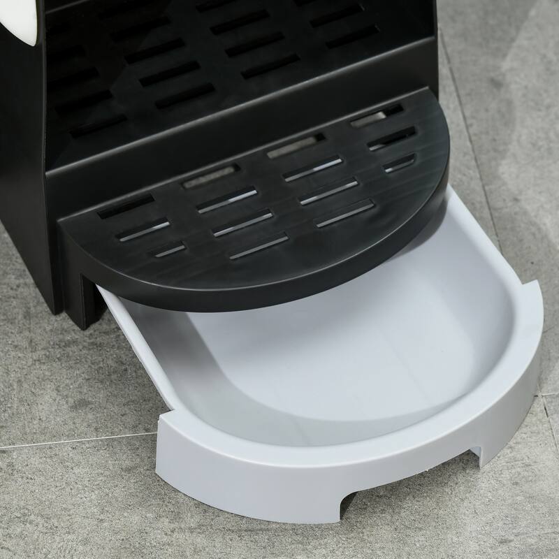 PawHut Cat Litter Box with Lid, Covered Litter Box, Easy to Clean & Open Including Openable Front Cover, Litter Scoop, Green