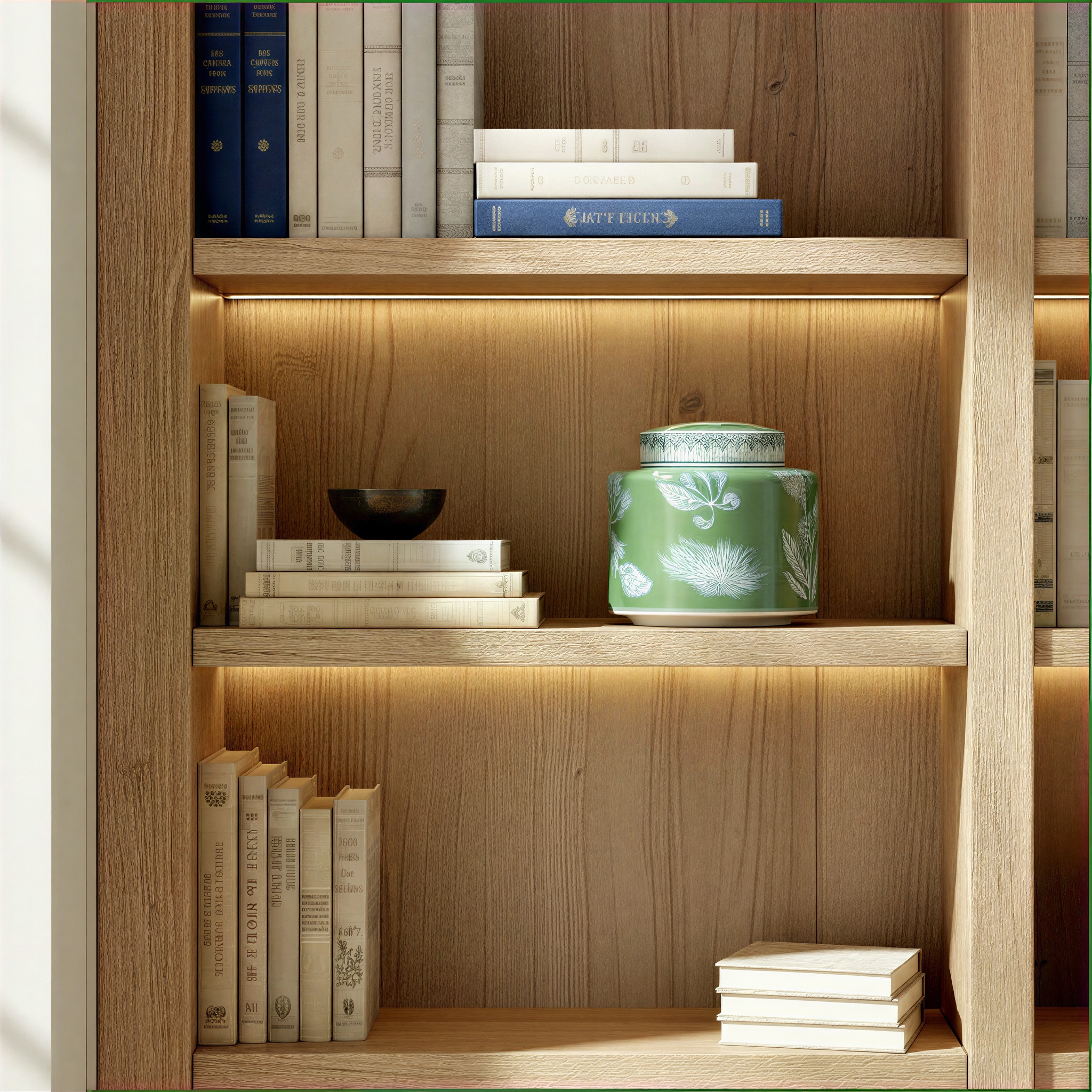 Stoneware Decorative Storage Jar with Lid and Botanical Detailing - 7.8"L x 7.8"W x 7.0"H