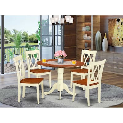 Round Dining Set 5pc 42 Inch Table & 4 Chairs Southwestern Style