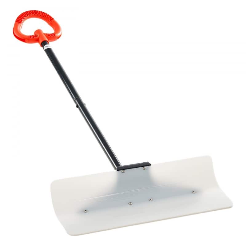 Plastic Snow Shovel with Widened Blade and Textured Anti-Slip Handle for Easy Snow Removal