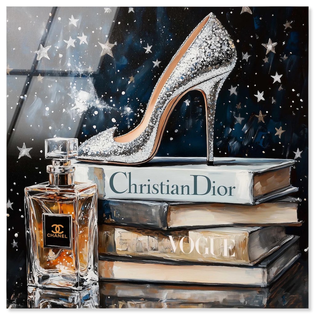 Sparkling Stars Heel Acrylic by Art Remedy, Ready to Hang