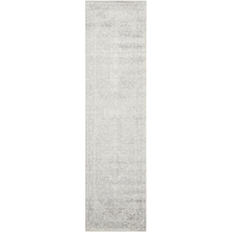 Nourison Astra Machine Washable Distressed Area Rug - 2' 2" x 8' - Grey
