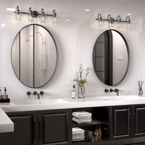 Modern Wall Mirror Oval Mirror with Metal Framed Bathroom Mirror with Round Corner Vanity Mirror for Vertical Horizontal On Sale Bed Bath Beyond 38287705