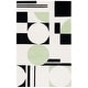 preview thumbnail 40 of 70, SAFAVIEH Handmade Rodeo Drive Frouwa Mid-Century Modern Wool Rug 2' x 3' - Green/Black - Rectangle