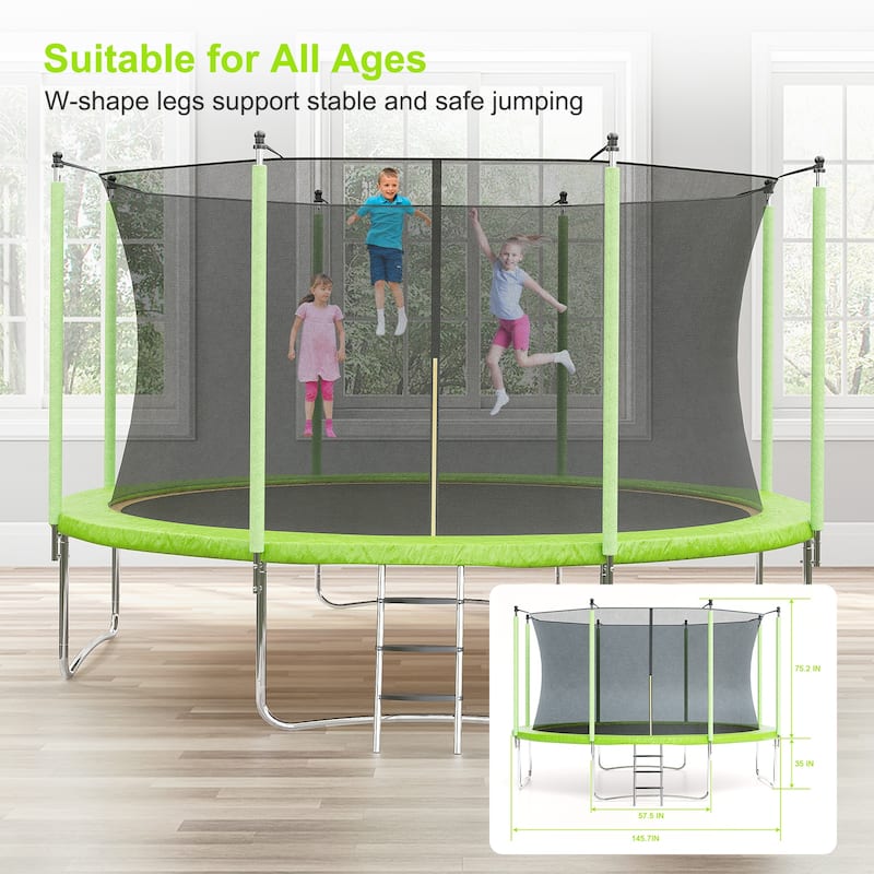 Trampolines with Safty Enclosure Recreational Trampolines