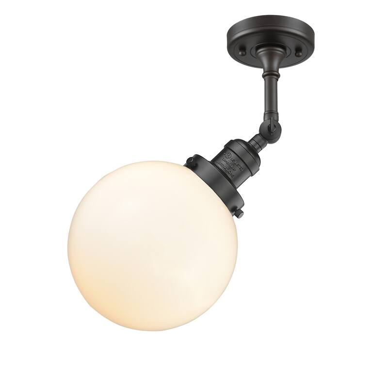 Innovations Lighting Beacon Single Light 14" Tall Bathroom Sconce with