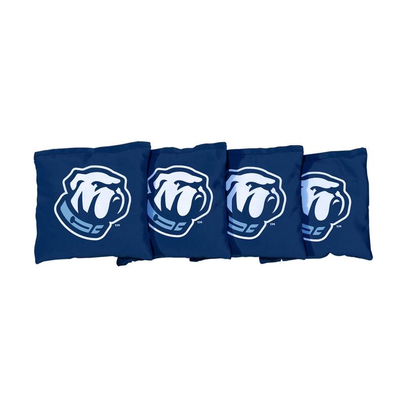 Citadel Bulldogs Dark Blue Cornhole Bags - Corn Filled