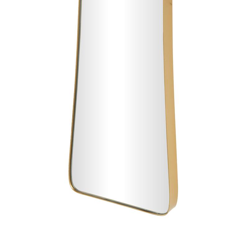 Black or Gold Metal Tall Abstract Room Wall Mirror