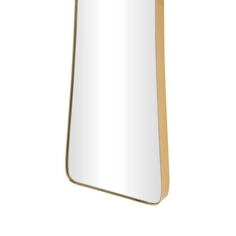 Metal Tall Abstract Wall Mirror - Black or Gold - Roche River Decor