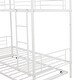 preview thumbnail 17 of 16, Contemporary Twin-Over-Twin Metal Bunk Bed With Trundle,Can be Divided into two beds,No Box Spring needed