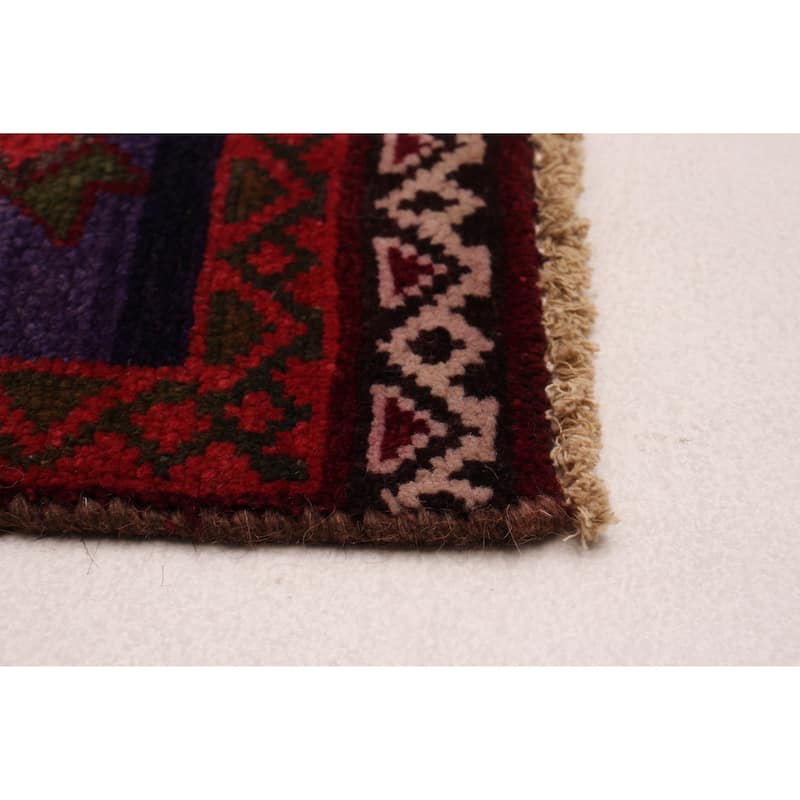 ECARPETGALLERY Hand-knotted Anadol Dark Red Wool Rug - 4'3 x 6'10