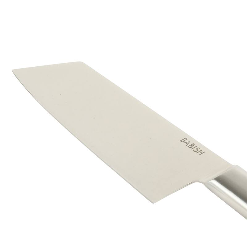 Babish High Carbon 1.4116 German Steel Full Tang 7.5-Inch Clef Knife Chef & Cleaver Hybrid for Chopping, Slicing & Prep
