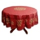 preview thumbnail 129 of 193, Wipeable Spill Resistant Provencal Cotton Cannes Collection Tablecloth 71-in Round - Crimson Red Olives