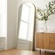 preview thumbnail 6 of 6, Arched Metal Full-length Standing Floor Mirror