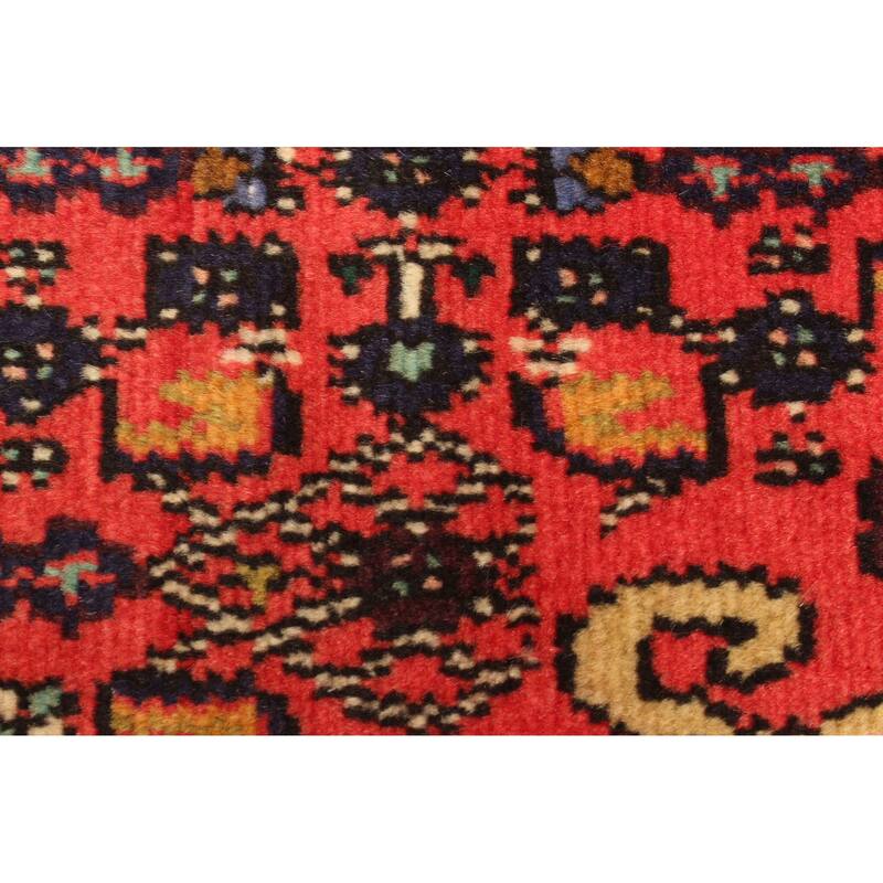 ECARPETGALLERY Hand-knotted Andelz Red Wool Rug - 2'5 x 10'0