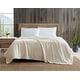 preview thumbnail 24 of 37, Eddie Bauer Ultra Soft Plush Fleece Lightweight All Season Throw Blanket Full - Queen - Solid Ivory