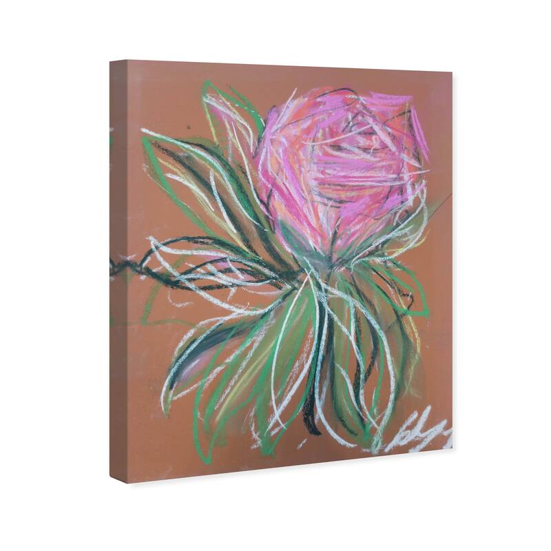 Wynwood Studio Abstract Abstract Rustic Rose Pink and Modern & Contemporary Wall Art Canvas Print