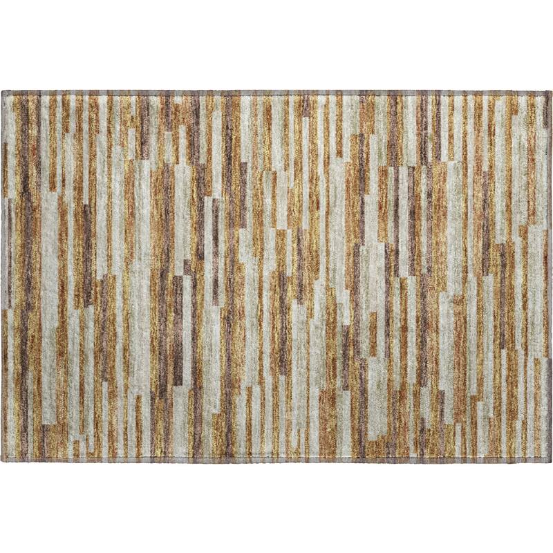 Premium Washable Super Soft Geo Stripes Mayfield Rug