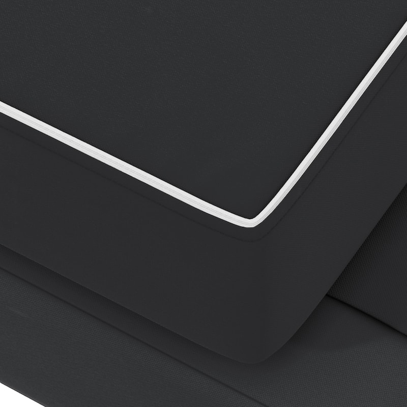 California Umbrella Outdoor Chaise Lounge Cushion, 24" x 78", 3.5" Thick, Memory Foam, Solstice Olefin Fabric