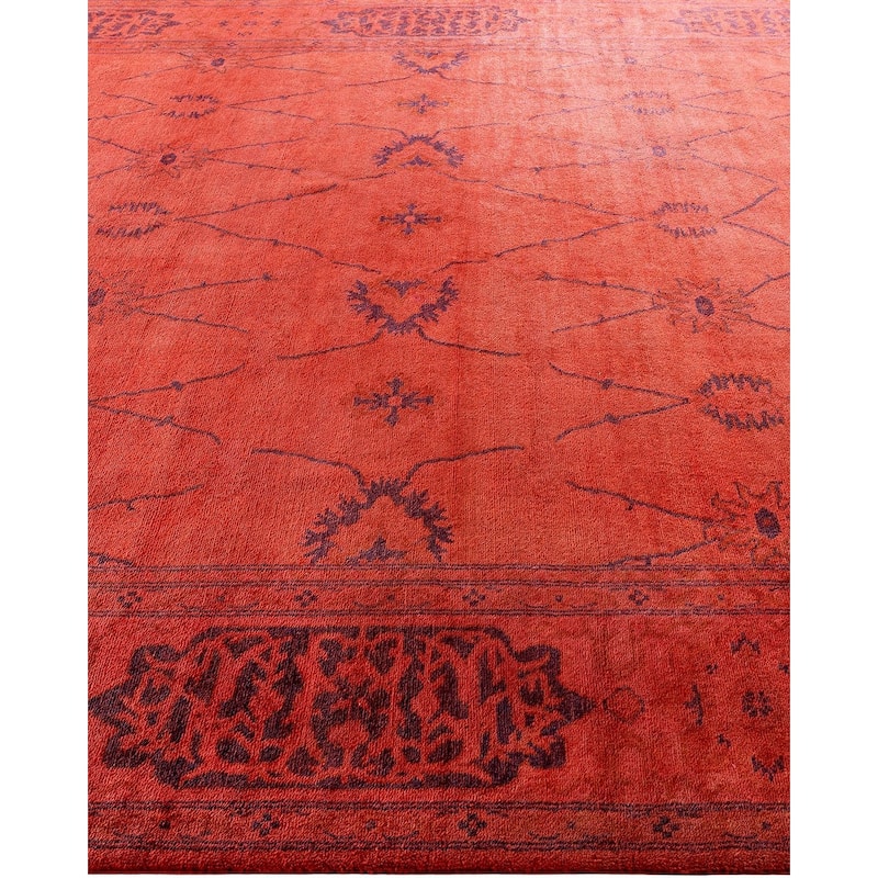 Contemporary Overdyed Wool Hand Knotted Area Rug - 8' 1" x 10' 2"