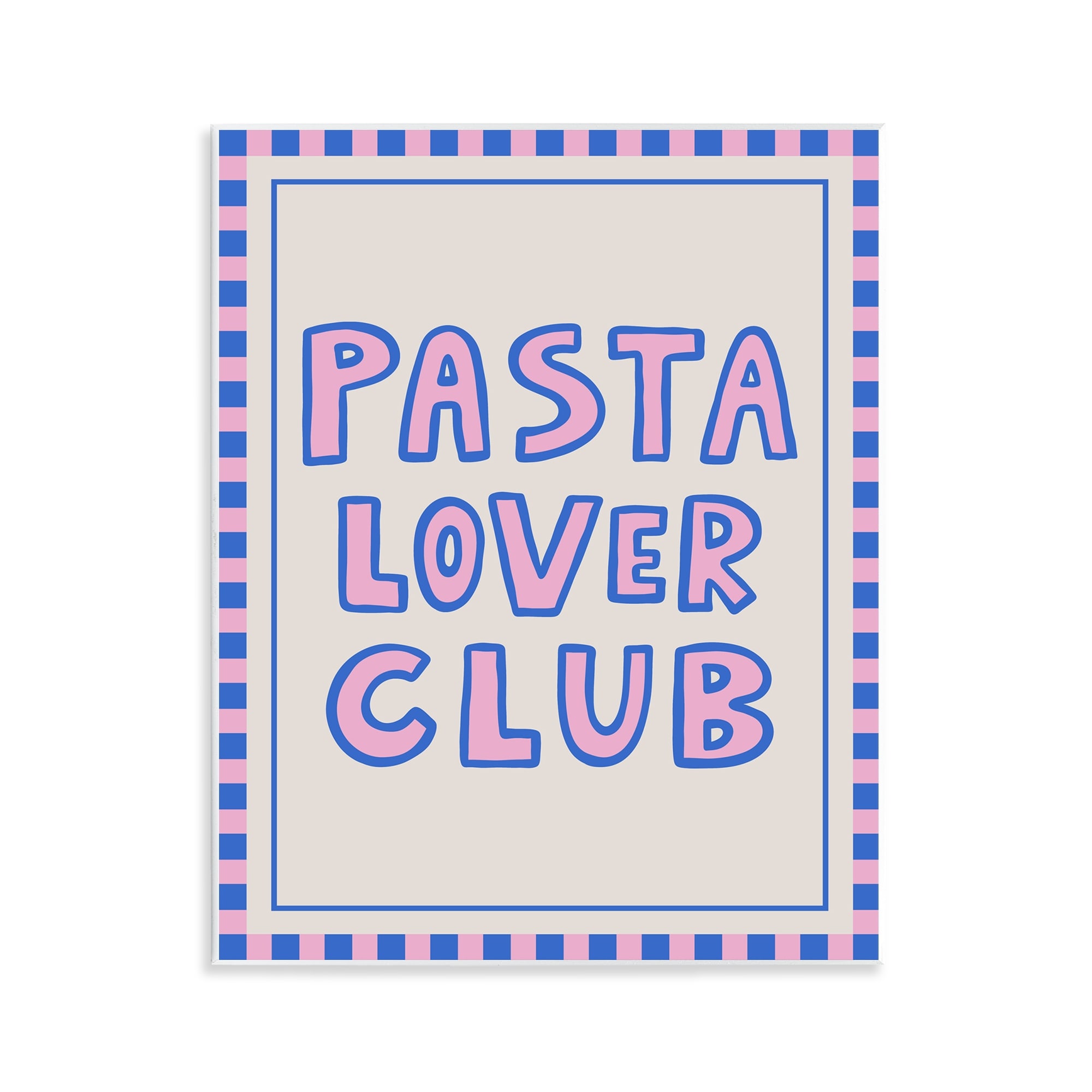 Stupell Pasta Lover Club with Border Wall Plaque Art Design By House of Lulu