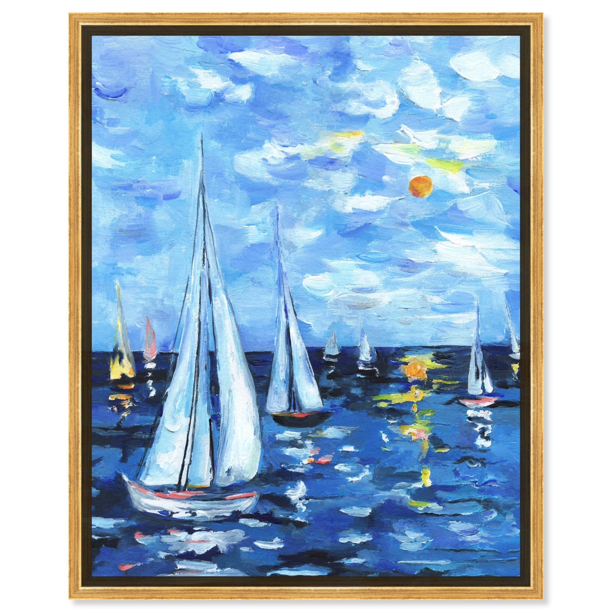 Night Walk Canvas Coastal Wall Art by Art Remedy