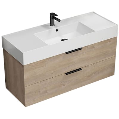 Nameeks Derin-4818-W Derin 48" Wall Mounted Single Basin Vanity Set