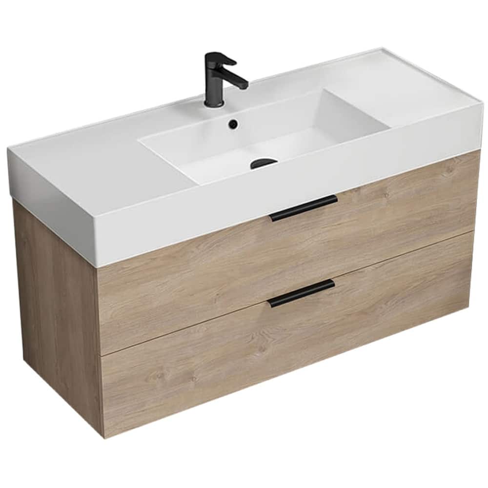 Nameeks Derin-4818-W Derin 48" Wall Mounted Single Basin Vanity Set