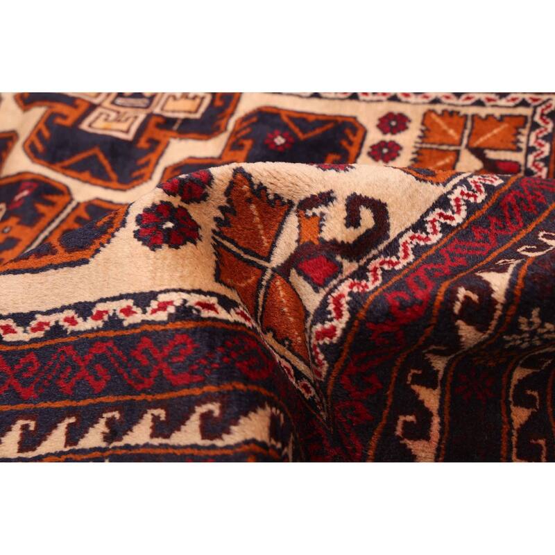 ECARPETGALLERY Hand-knotted Teimani Beige Wool Rug - 3'11 x 6'1