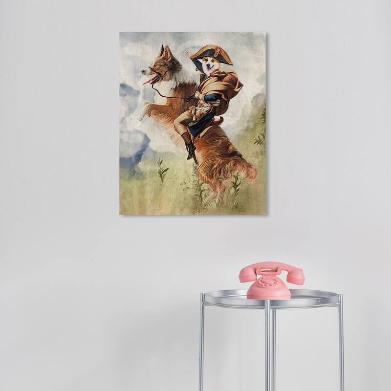 Wynwood Studio Canvas Animals Napoleon Borker Brown and Traditional Wall Art Canvas Print - Brown, Green - 20 x 16