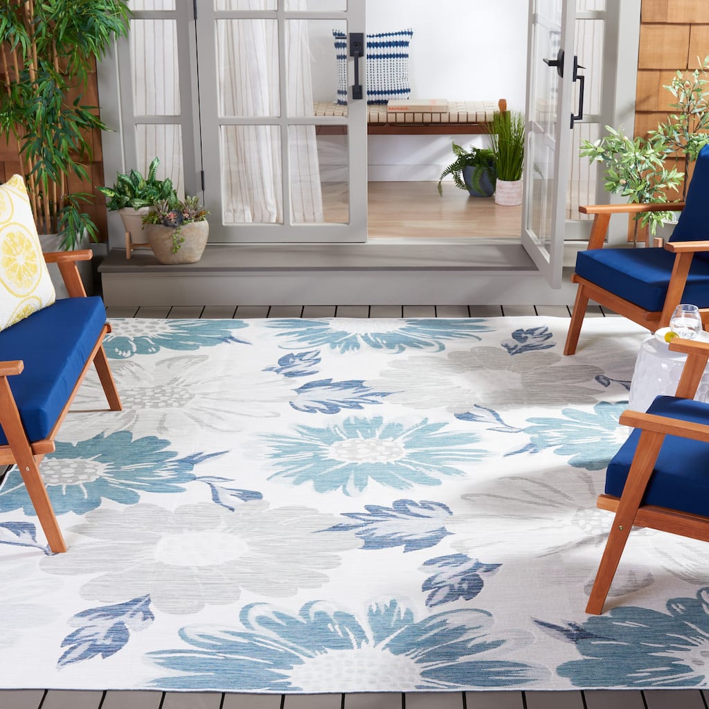 SAFAVIEH Sunrise Rosehilde Indoor/Outdoor Waterproof Rug