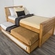 preview thumbnail 11 of 11, Furniture of America Ogden Modern Light Oak Solid Wood Kids Captain Bed with Trundle and USB Port