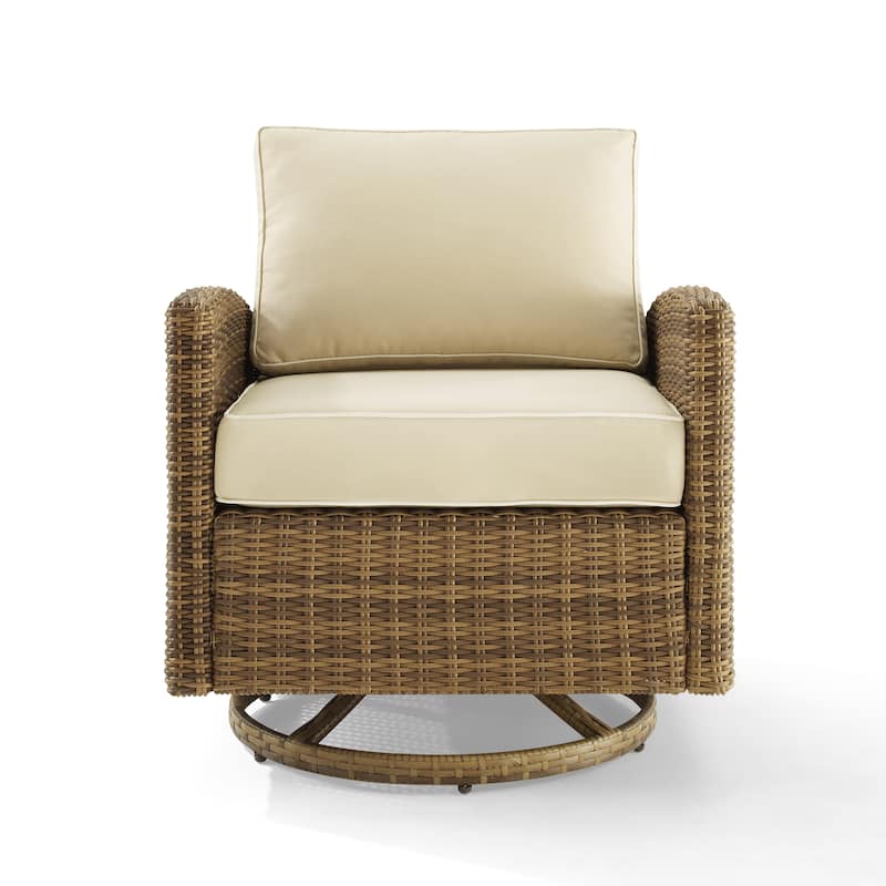 Crosley Bradenton Outdoor Wicker Swivel Rocker Chair