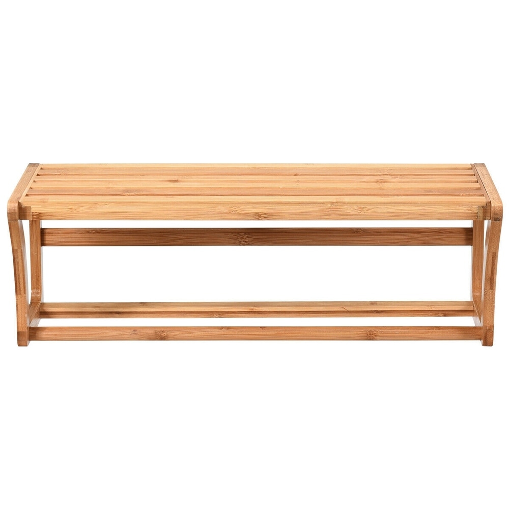 Buy Bamboo Towel Shelf Bathroom Organization Shelving Online At