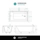 preview thumbnail 123 of 145, Fine Fixtures Acrylic-Fiberglass Soaking Bathtub, White. Alcove/Apron Front