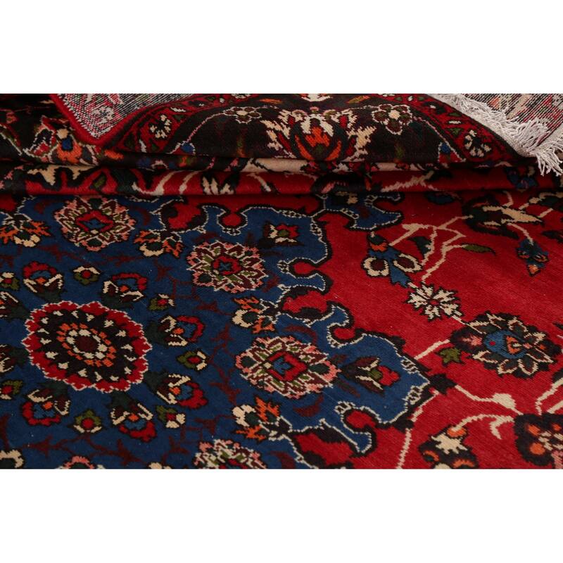 Floral Traditional Bakhtiari Persian Area Rug Hand-knotted Wool Carpet - 6'10" x 9'7"