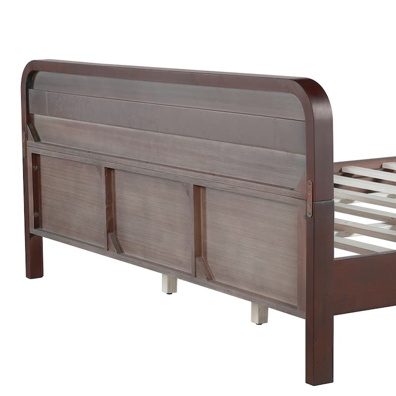Modern Wooden Platform Bed for Bedroom