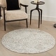 preview thumbnail 44 of 53, Nourison Damask Distressed Contemporary Area Rug 4' x 4' - Ivory - Runner/Round