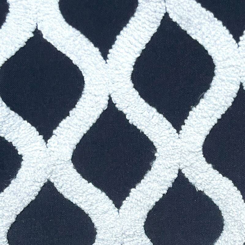 Plutus Dark Jewels Luxury Decorative Throw Pillow in Black and White