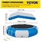 preview thumbnail 21 of 21, VEVOR Inflatable Water Trampoline Round Inflatable Water Bouncer with Ladder