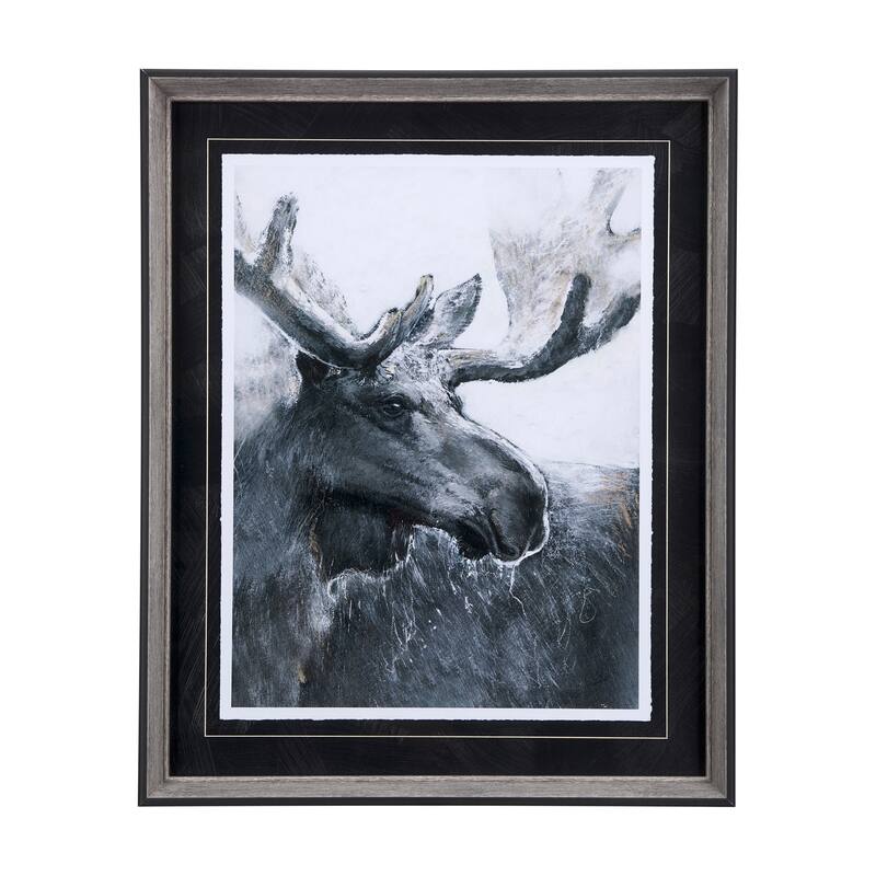 Animal Portrait I (Moose) Framed Art Print