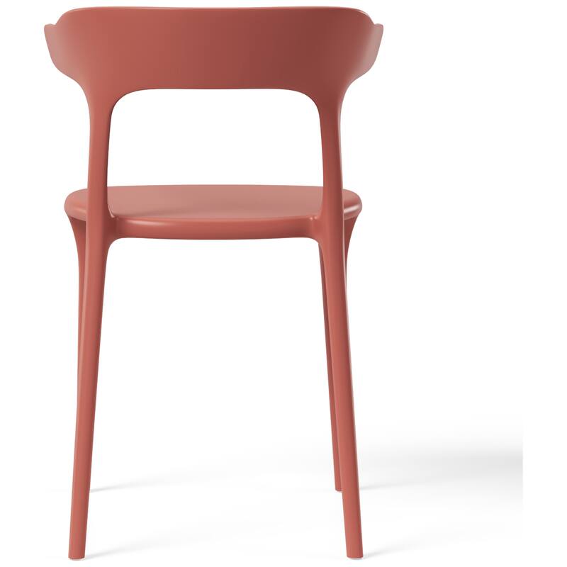 Frond and Form Outdoor Patio Stacking Dining Side Chair (Set of 2)