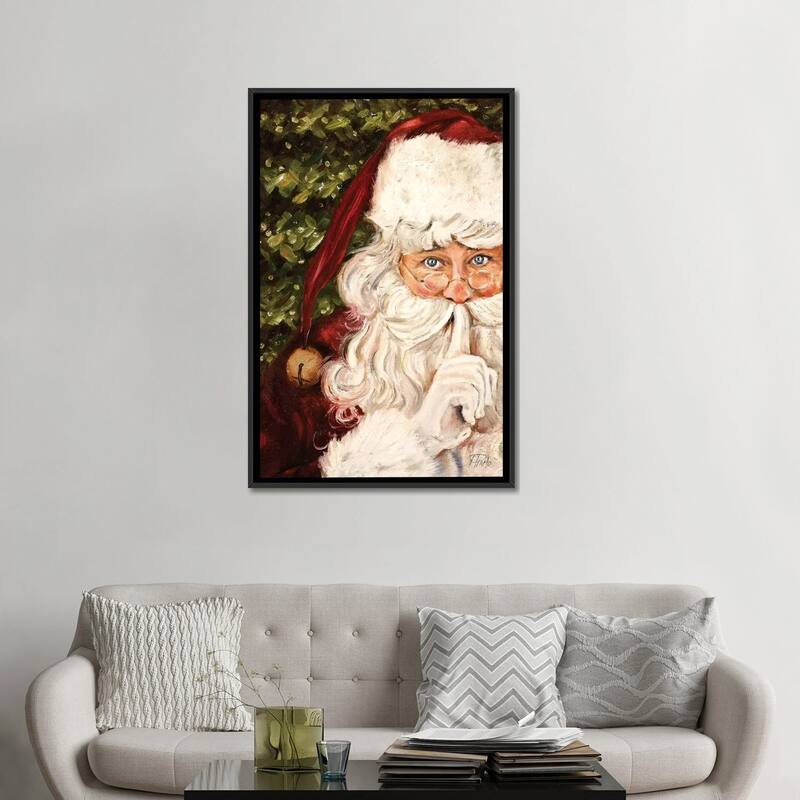 iCanvas "Secret Santa" by Patricia Pinto Framed Canvas Print